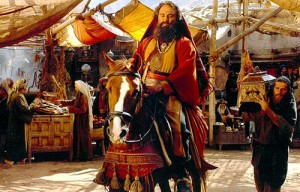محسن تنابنده در نقش تاجری یهودی به نام "ساموئل" در نمایی از "محمد(ص)"