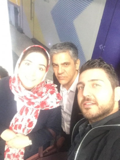 باران کوثری، محمدرضا غفاری و منصور لشکری قوچانی در سینما آزادی