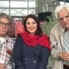 کیومرث پوراحمد، لاله اسکندری و علیرضا زریندست در پشتصحنه "تیغ و ترمه"