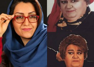 اکبر عبدی با گریم جنس لطیف+زینب سعادت(مجری طرح جنس لطیف)