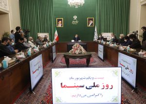 دیدار رئیس مجلس با جمعی از روسای صنف سینما