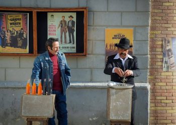 مرتضی عقیلی و ابوالفضل‌ پورعرب در نمایی از فیلم "های کپی"