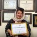 جایزه ی یک عمر دستاورد هنری ماندلا برای پوران درخشنده