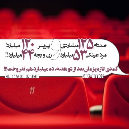 آمار فروش سینماهای ایران تا ۱۷ مرداد ۱۴۰۴