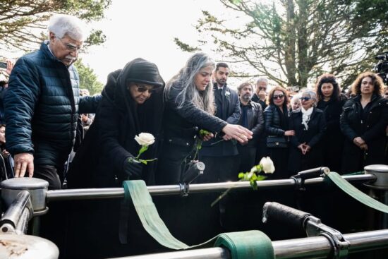 مراسم تدفین بهرام بیضایی در سانفرانسیسکو