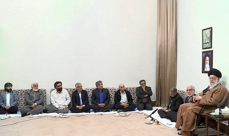 سیدعلی خامنهای، جواد شمقدری، حسن برزیده، سعید سعدی، حامد عنقا